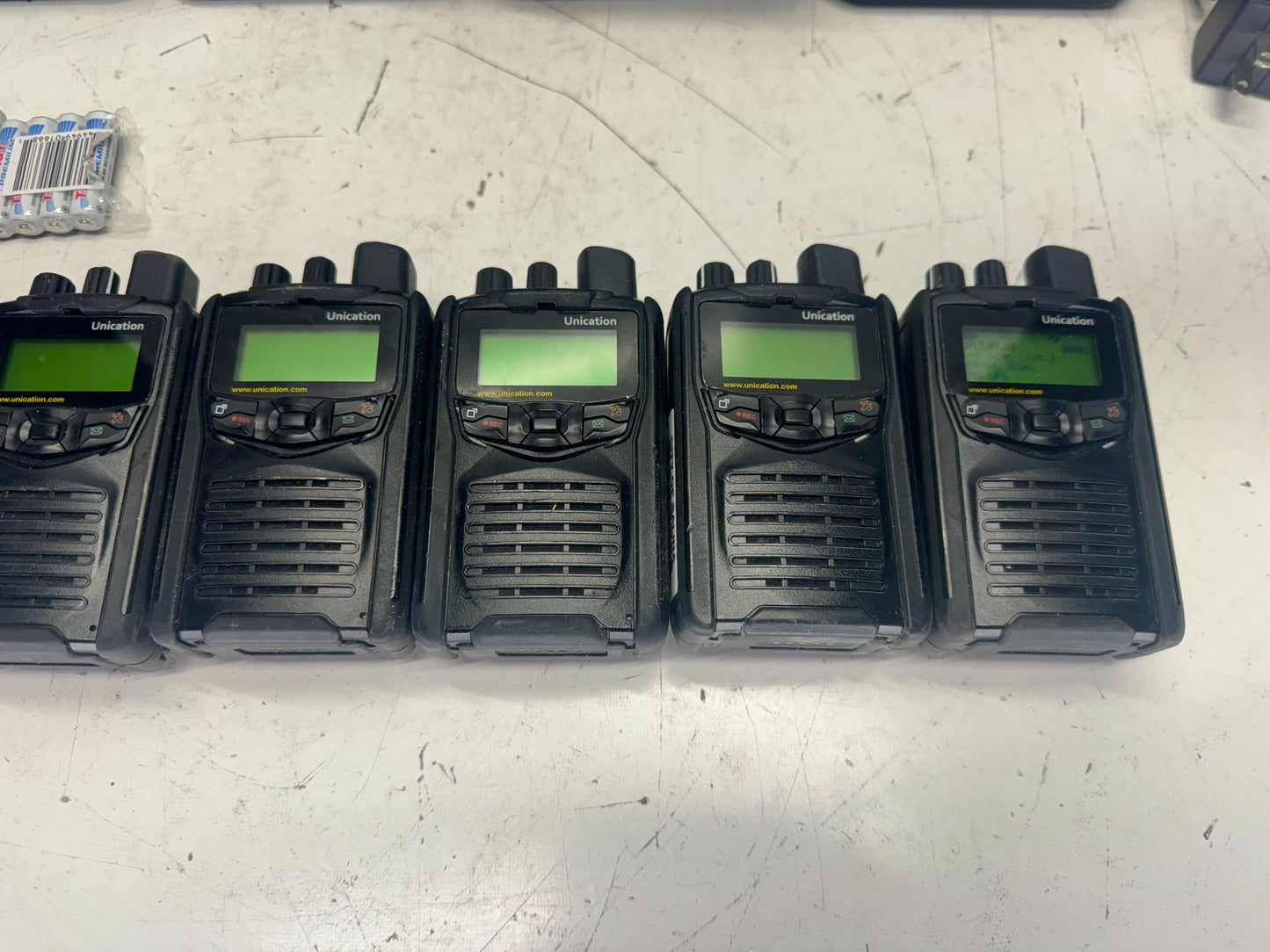 8 Unication G1 UHF Pagers 450-470 MHz w/ Programming Cradle