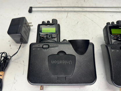 2 Unication G1 VHF Pagers 148-164 MHz w/ Amplified Charger