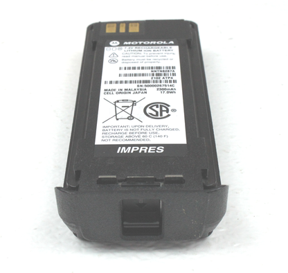 Motorola IMPRES OEM NNTN8287A Li ion CSA 23000mAh Analyzed 2019 & 2020 Battery