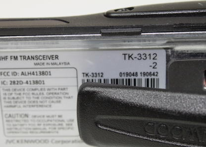 Kenwood TK-3312-2 TK3312-2 UHF Radio 400-470 Mhz 128ch 5W ANALOG FleetSync