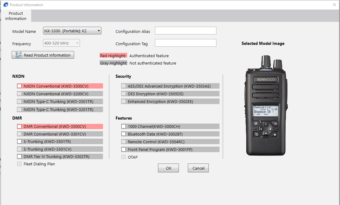 Kenwood NX3300-K2 NX-3300-K2 NEXEDGE UHF 450 - 520 MHz 512 Channel 5 Watt (LKP)