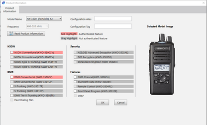 Kenwood NX3300-K2 NX-3300-K2 NEXEDGE UHF 450 - 520 MHz 512 Channel 5 Watt (LKP)