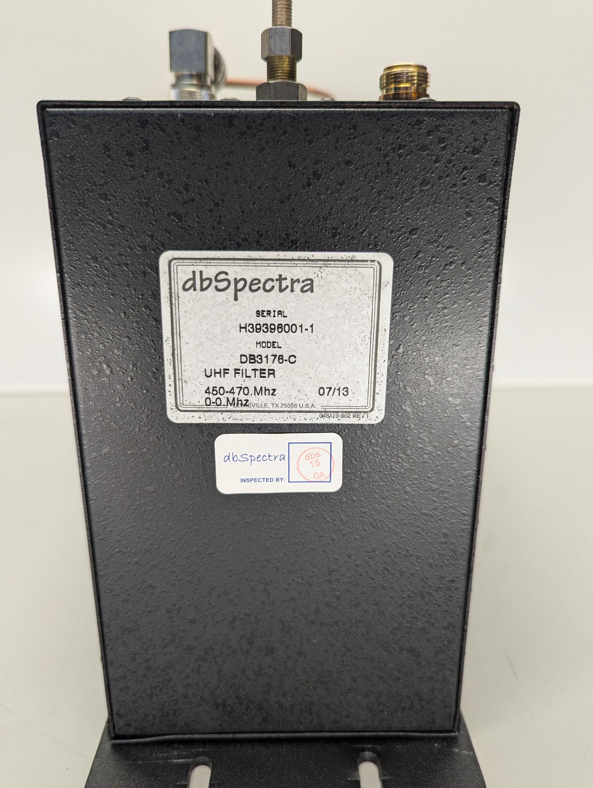dbSpectra DB3176-C (450-470 MHz) Transmit Window Filter