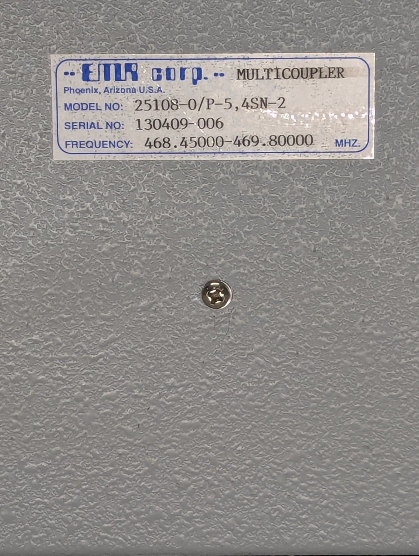 EMR 25108-0/P-5 Receive Multicoupler