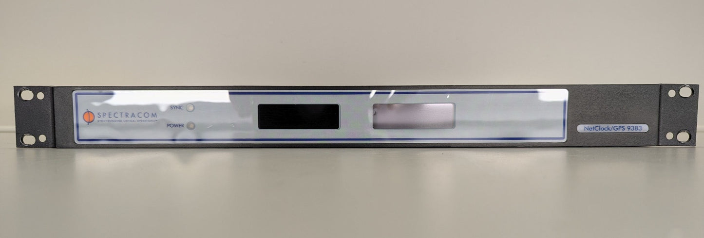 Spectracom Netclock Time Server Model 9383 Opt 05, 08