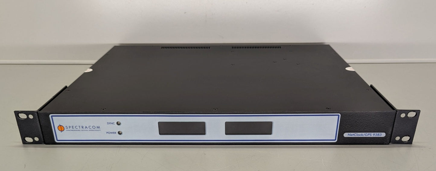 Spectracom Netclock Time Server Model 9383 Opt 05, 08