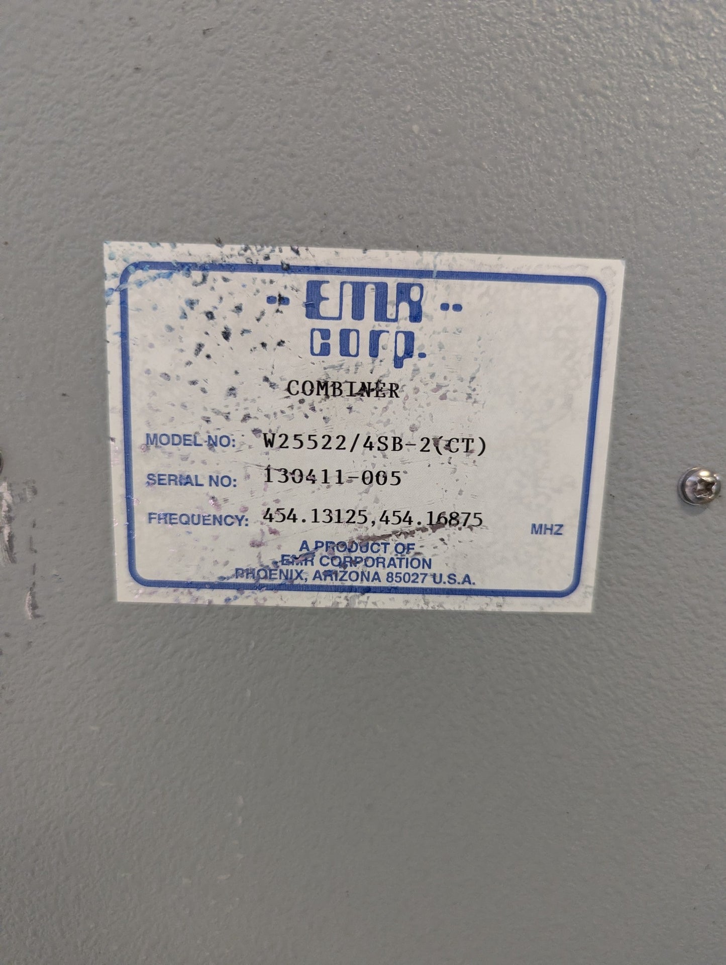 EMR W25522/4SB DUAL 2CH HYBRID COMBINER w/BAND PASS FILTERS