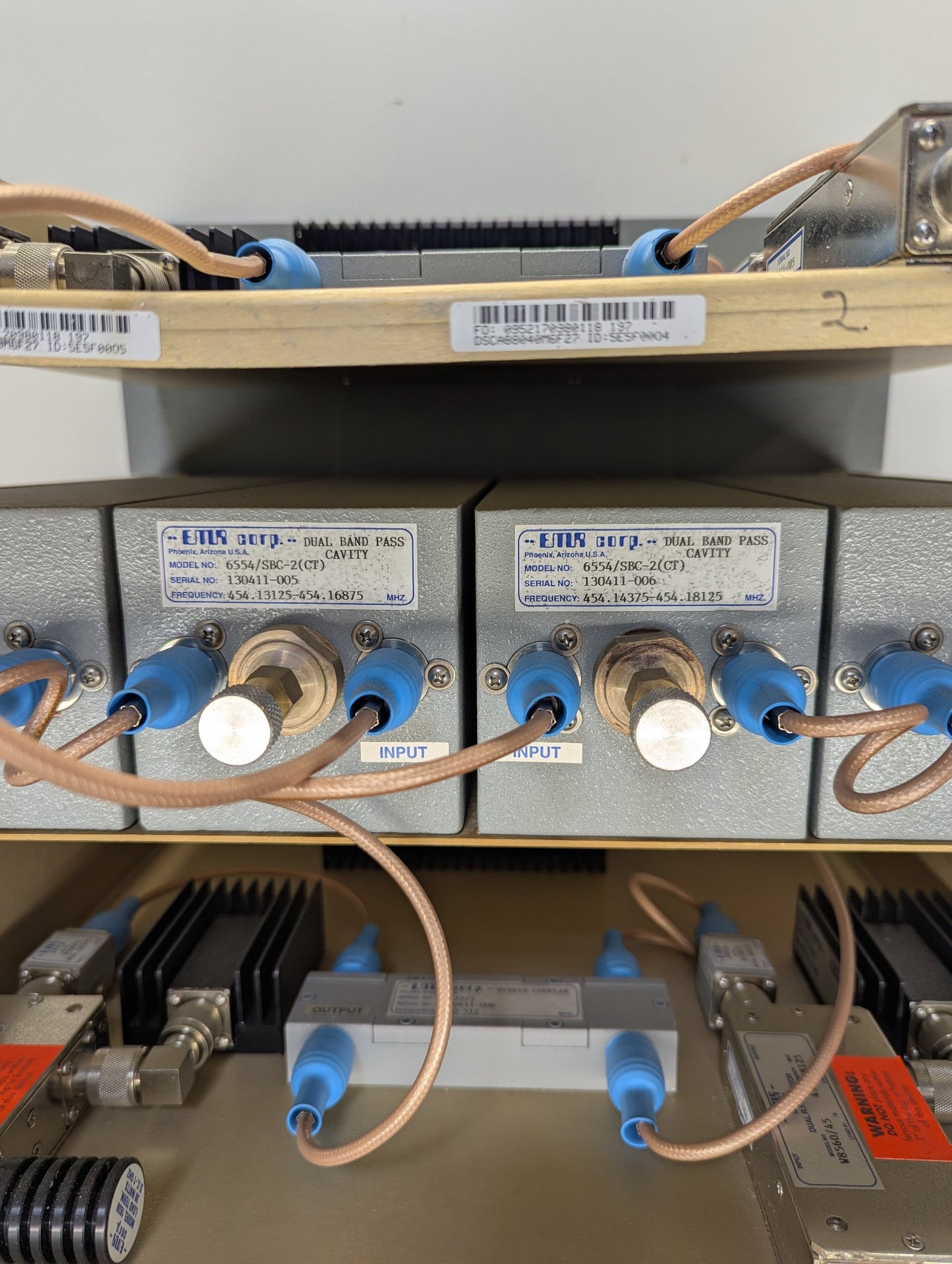 EMR W25522/4SB DUAL 2CH HYBRID COMBINER w/BAND PASS FILTERS