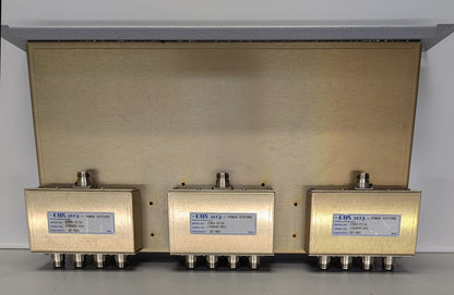 (3) tray mounted EMR Power Dividers Model 2304-0/2A