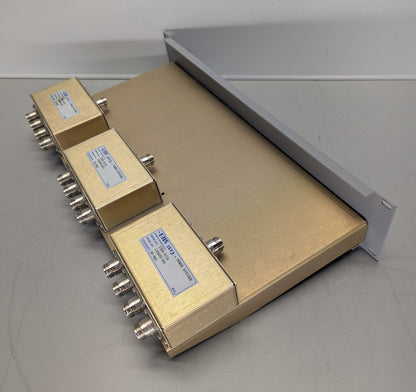 (3) tray mounted EMR Power Dividers Model 2304-0/2A