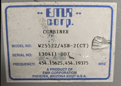 EMR 2-Channel Hybrid-Ferrite Transmitter Combiner with EMR W25522-4SB-2