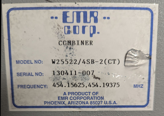 EMR 2-Channel Hybrid-Ferrite Transmitter Combiner with EMR W25522-4SB-2