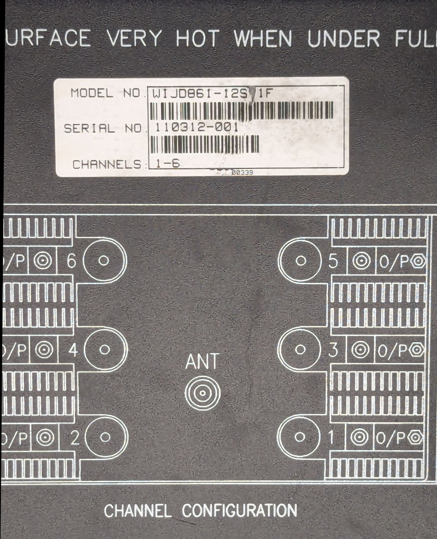 CELWAVE WIJD861-06SN1F 6 CH 800MHz COMBINER