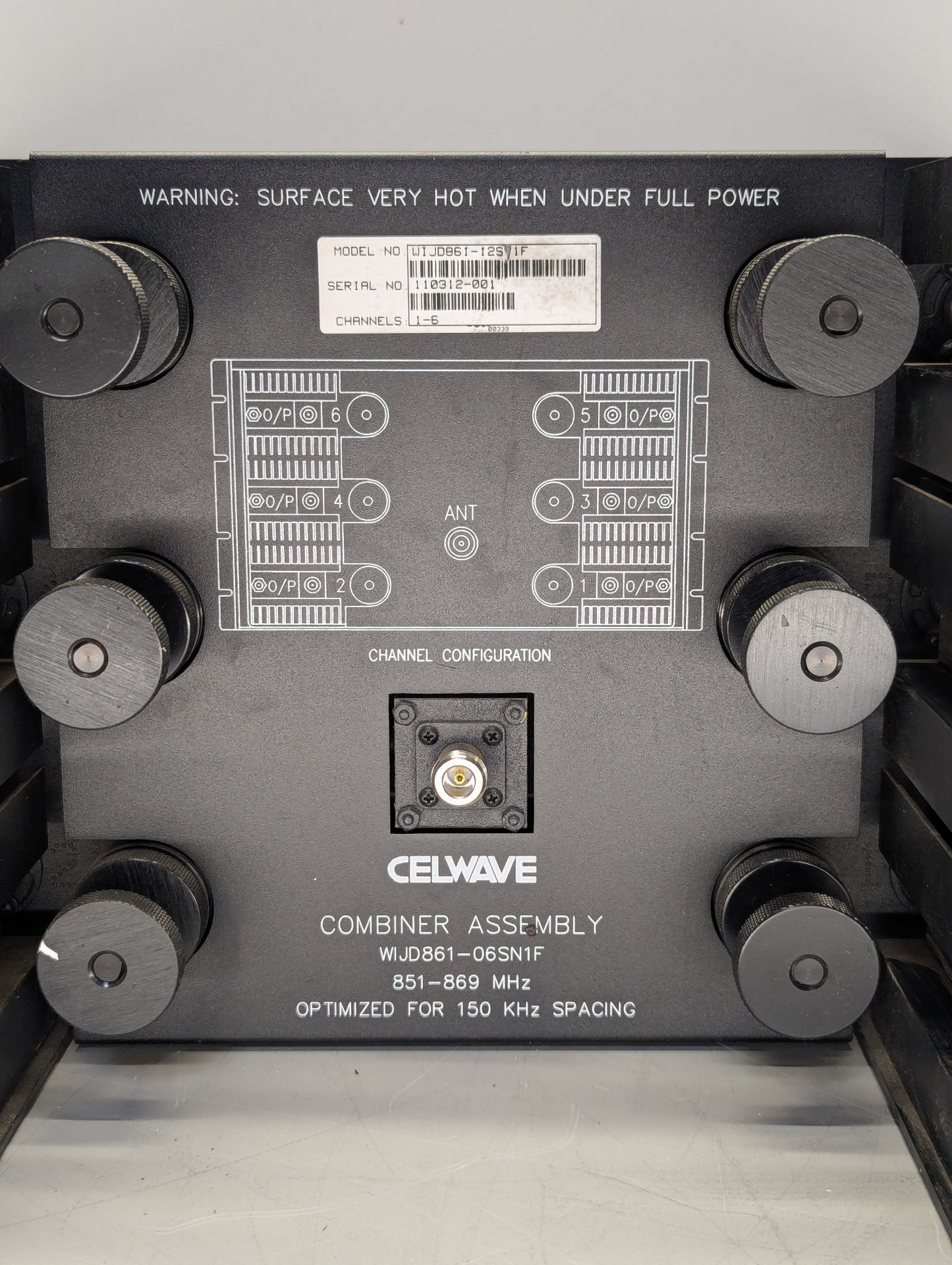 CELWAVE WIJD861-06SN1F 6 CH 800MHz COMBINER