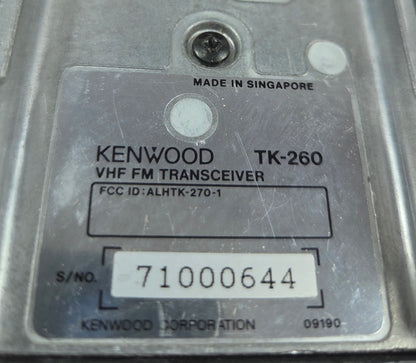 Kenwood Portable TK-260-1 VHF 146-174 MHz 4ch 5W