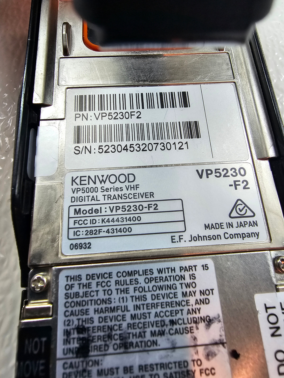Kenwood Viking Portable VP-5230F2 VHF 136-174 Mhz 1024ch 5W (LKP)