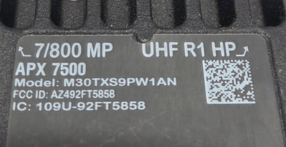 Motorola Mobile APX7500 UHF R1 700/800 Mhz 2000ch 110W