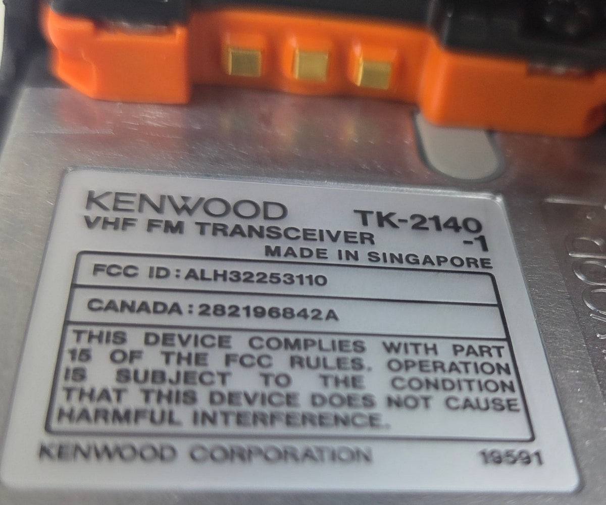 Kenwood Portable TK-2140 VHF 136-174 Mhz 250ch 5W