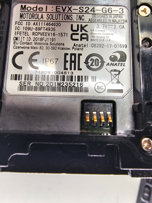 Motorola Portable EVX-S24-G6-3 UHF 403-480 Mhz 256ch 3W Digital/Analog