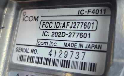 Icom Portable IC-F4011 UHF 400-470 Mhz 16ch 4W