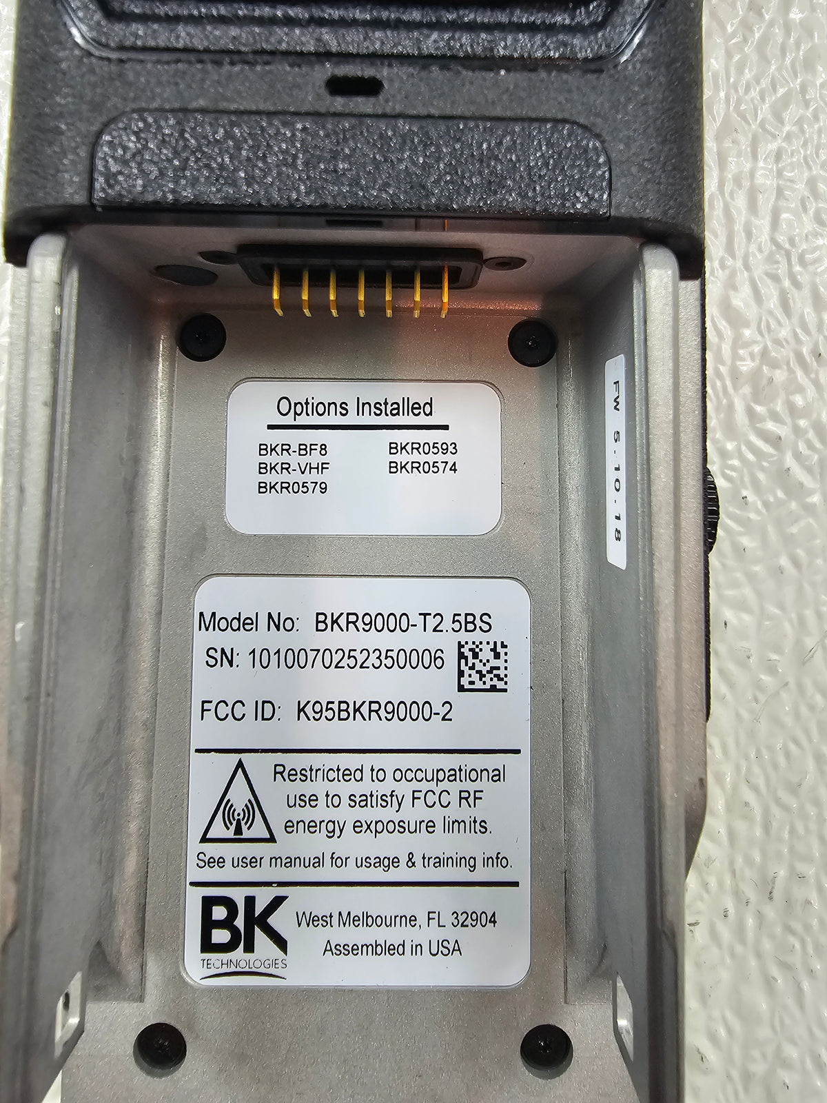 BK Portable BKR9000 T2.5 VHF UHF 7/800 5000ch 6W T2.5 (LKP) P25 2 pack with Speaker Mics