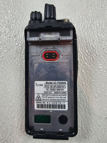 Icom Portable IC-F2000S UHF 400-470 Mhz 128ch 4W