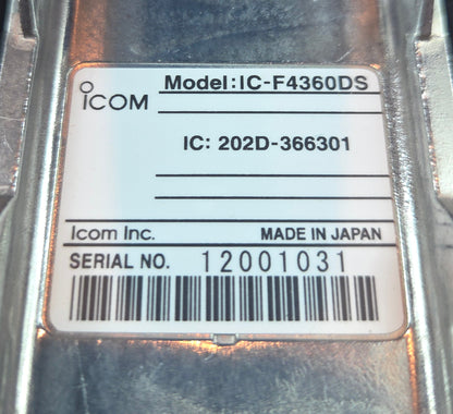 Icom Portable IC-F4360DS UHF 400-470 Mhz 512ch 5W IDAS Trunking
