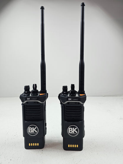 BK Portable BKR9000 T2.5 VHF UHF 7/800 5000ch 6W T2.5 (LKP) P25 2 pack with Speaker Mics