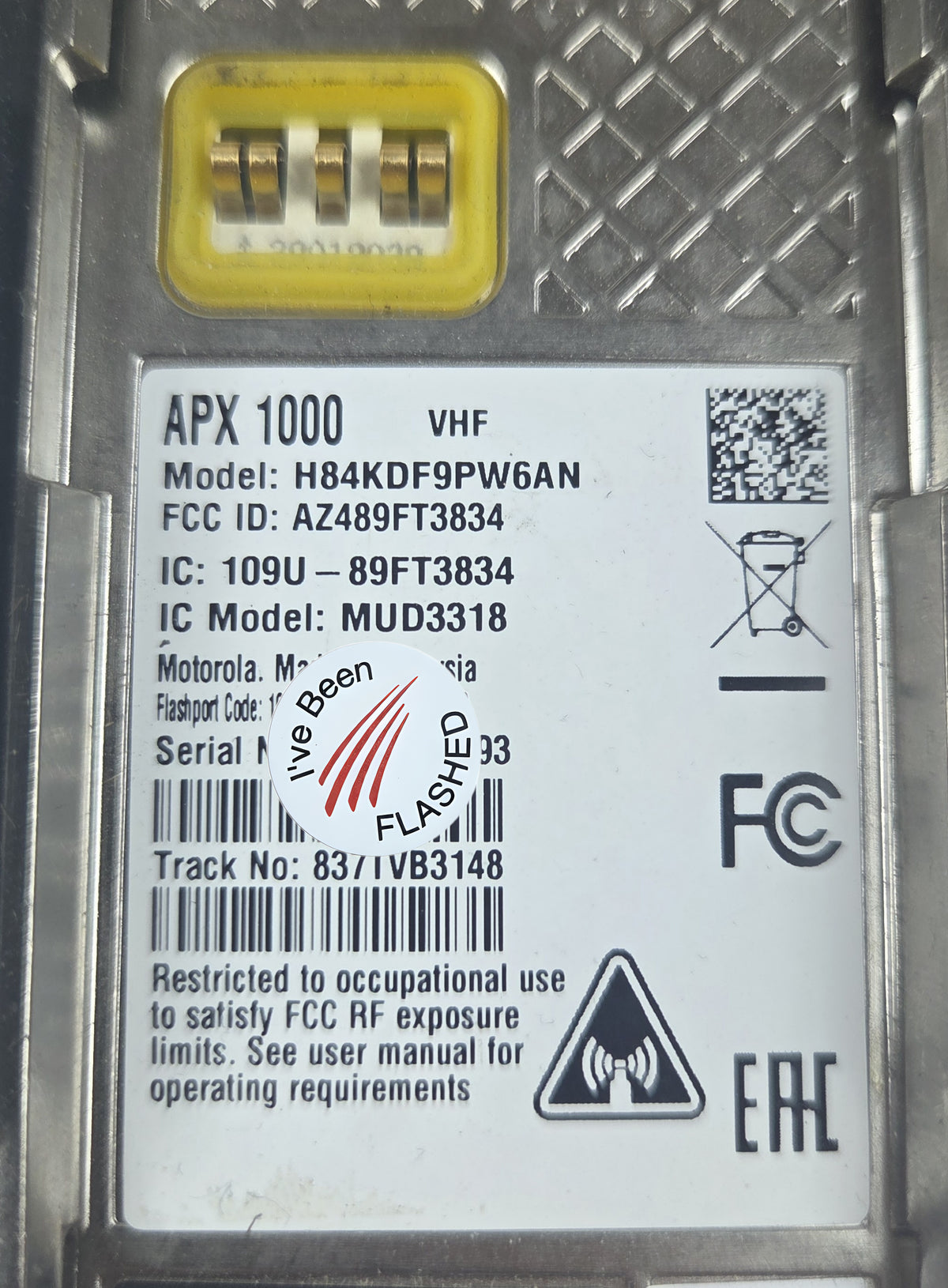 Motorola Portable APX1000 VHF 136-174 512ch 5W M2