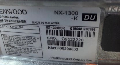 Kenwood Portable NX-1300DU-K UHF 450-520 Mhz 64ch 5W