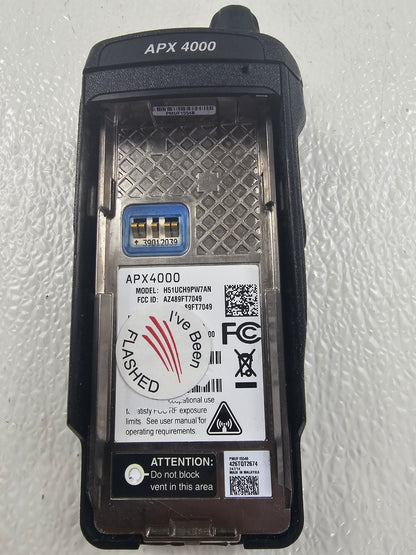 Motorola Portable APX4000 700/800 763-870 Mhz 512ch 3W M3 Single AN