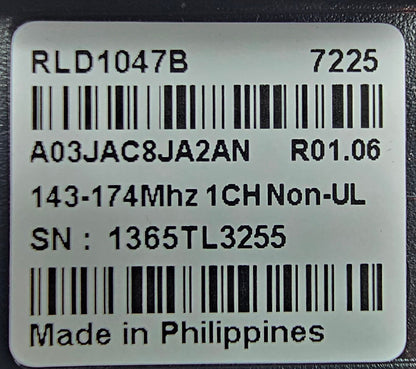 Motorola Pager Minitor VI VHF 143-174 Mhz 1ch RLD1047B
