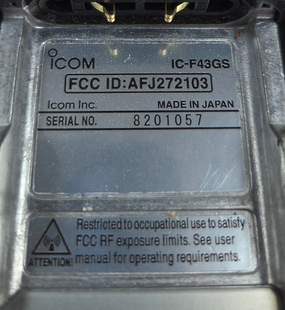 Icom Portable IC-F43GS UHF 400-470 Mhz 4W 256ch LKP