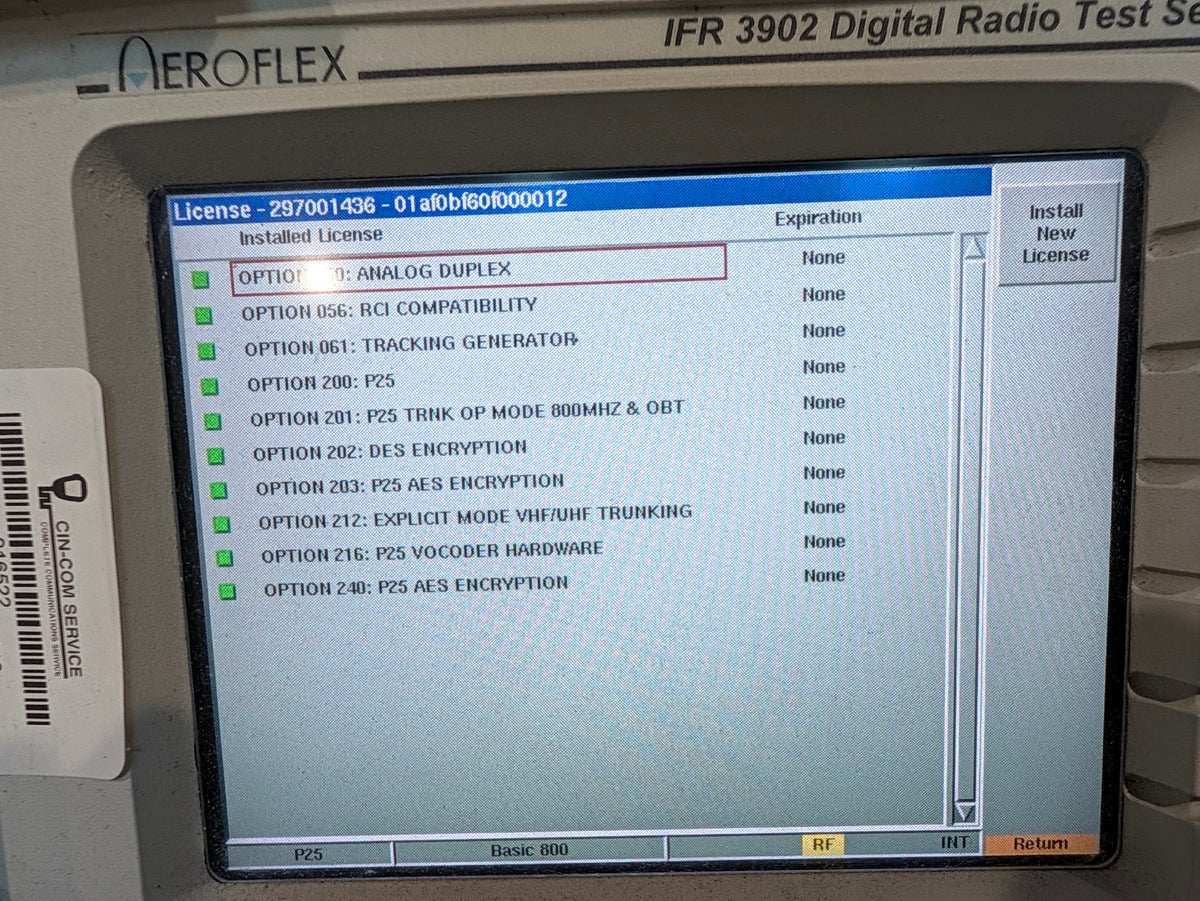 Aeroflex IFR 3902 Service Monitor S/N: 297001436