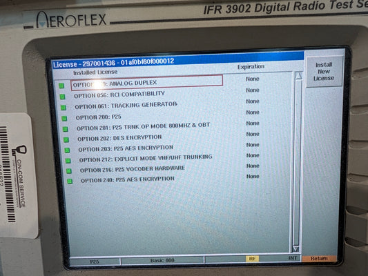 Aeroflex IFR 3902 Service Monitor S/N: 297001436
