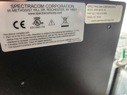 Spectracom Netclock Time Server Model 9383 Opt 05, 08