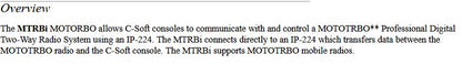 Telex Radio Dispatch MTRBi Mototrbo Interface Box